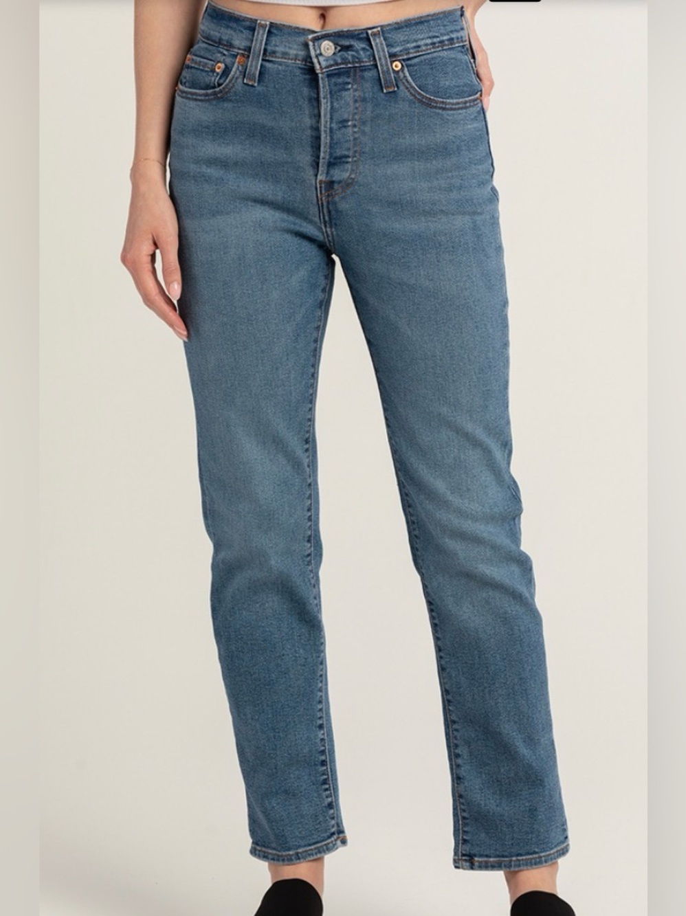 Levis Wedgie Straight Jeans Womens 27 Love in the Mist 34964-0130